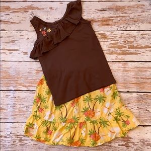 Gymboree Girls Hawaiian 🌺 Skirt & Top size 10
